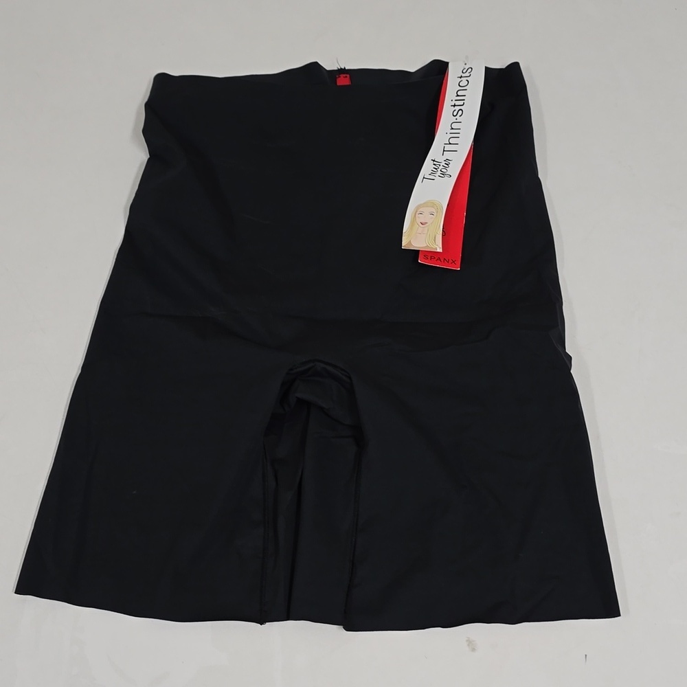 Spanx Black Mid-Thigh Shapewear Shorts